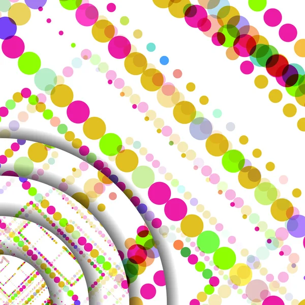 Illustration des cercles abstraits — Image vectorielle