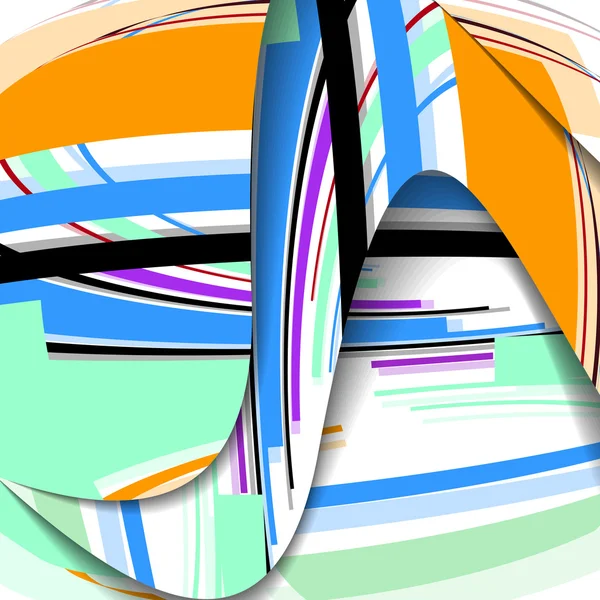 Abstrakt komposition illustration — Stock vektor