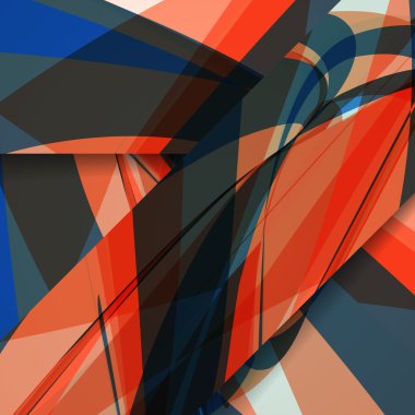 soyut kompozisyon illüstrasyon