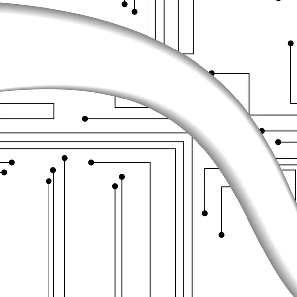 Ilustración de placa de circuito — Archivo Imágenes Vectoriales