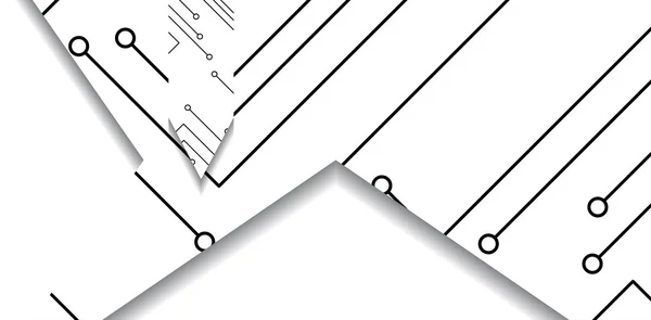 Illustrazione circuito stampato — Vettoriale Stock