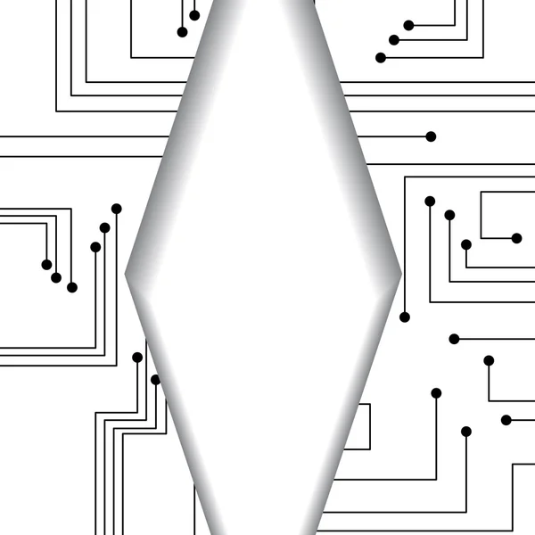 Illustrazione circuito stampato — Vettoriale Stock