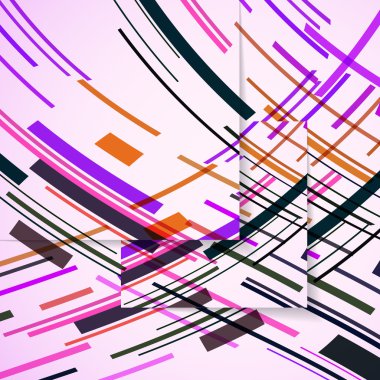 soyut renkli resimde