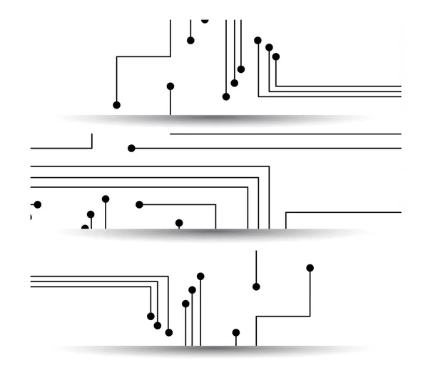 आपल्या डिझाइनसाठी सर्किट बोर्ड बॅनर — स्टॉक व्हेक्टर