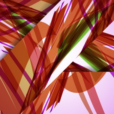 soyut renkli resimde