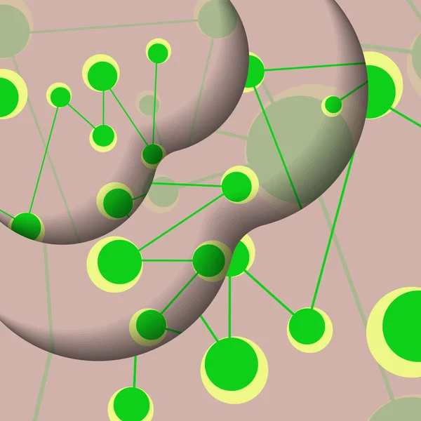 Dna ilustração colorida — Vetor de Stock