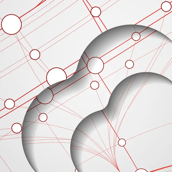 Illustrazione circuito stampato — Vettoriale Stock