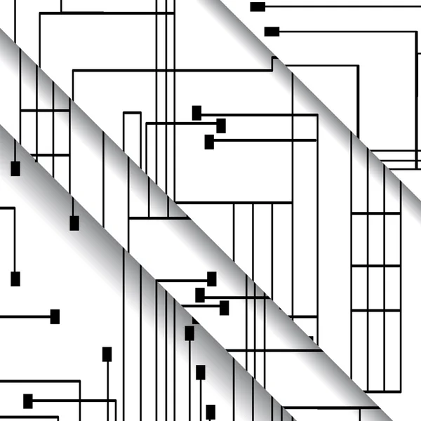 回路基板の図 — ストックベクタ