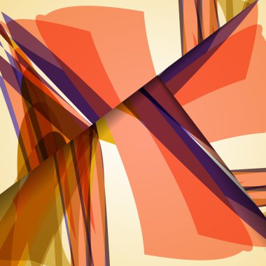 soyut renkli resimde