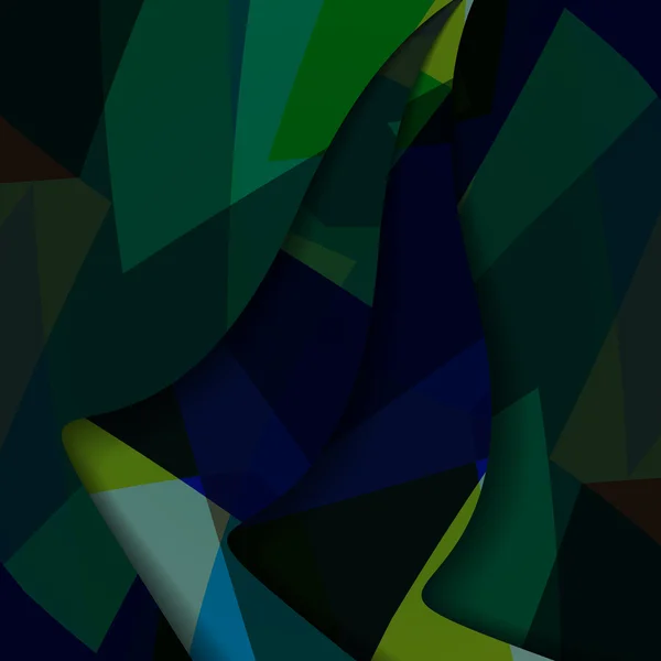 Ilustración abstracta en forma oscura . — Vector de stock