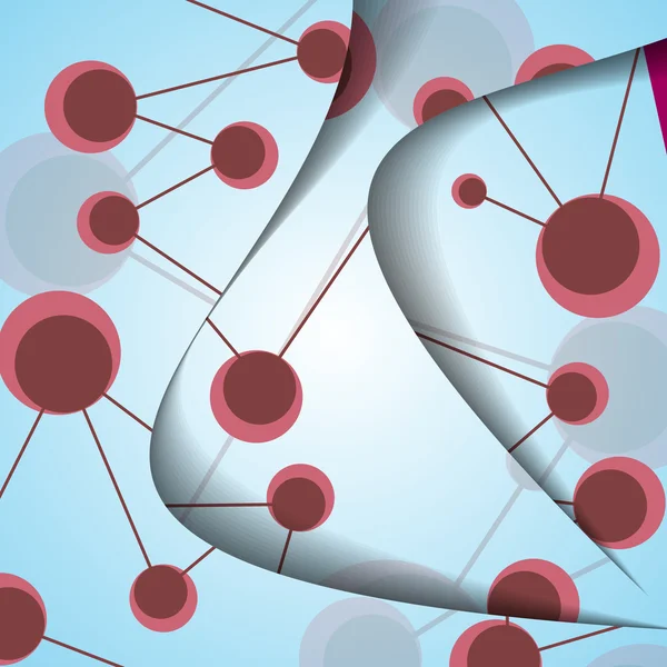 DNA kleurrijke illustratie. — Stockvector