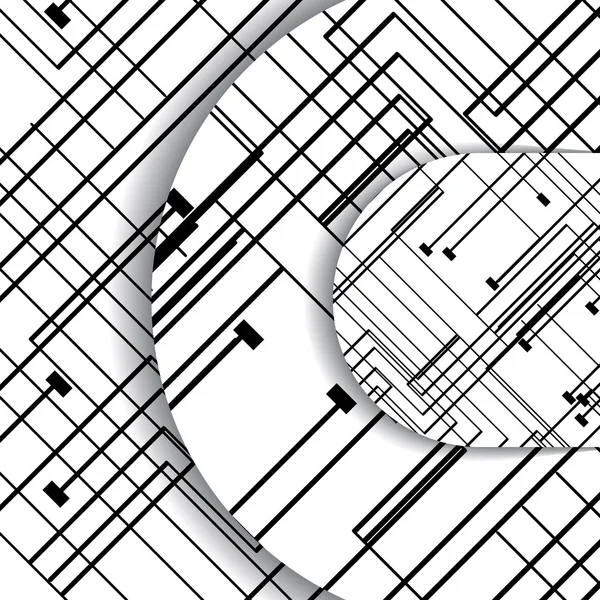 Illustrazione circuito stampato — Vettoriale Stock