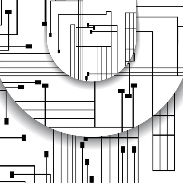 Illustrazione circuito stampato — Vettoriale Stock