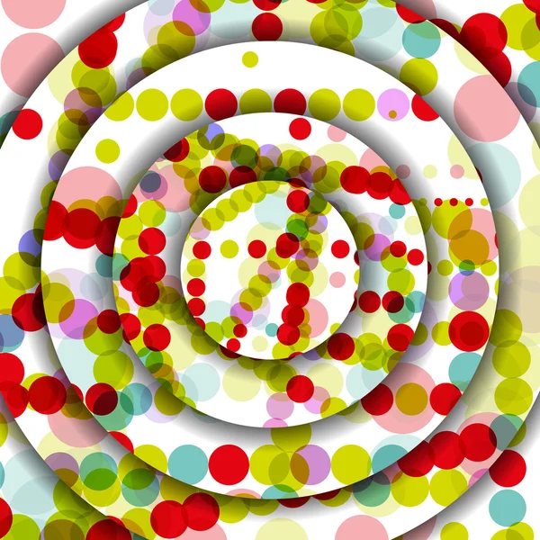 Ilustrace abstraktní kruhy — Stockový vektor