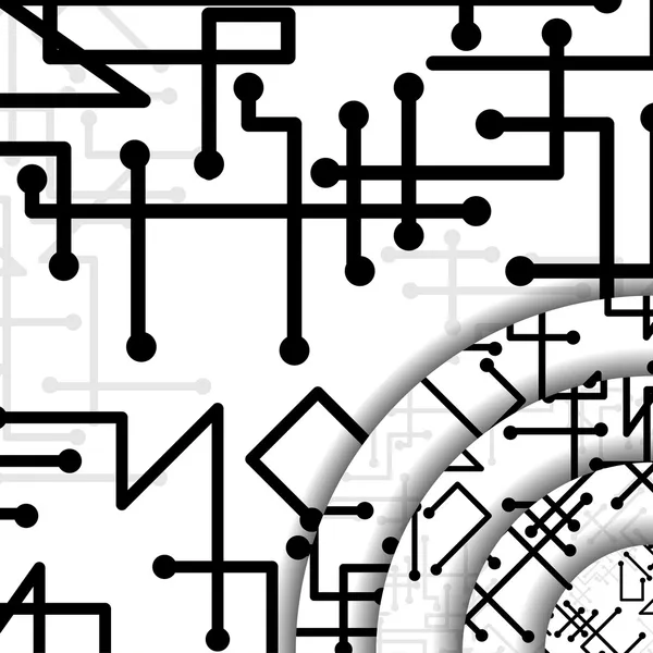 Illustration de carte de circuit — Image vectorielle