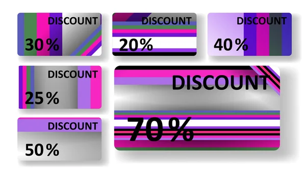 Abstract discount cards — Stock Vector