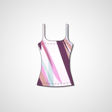 singlet üzerinde soyut resim