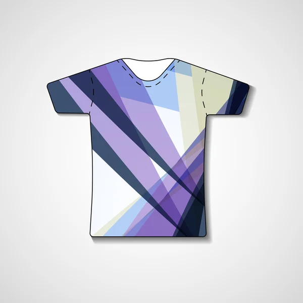 Abstracte illustratie op t-shirt — Stockvector