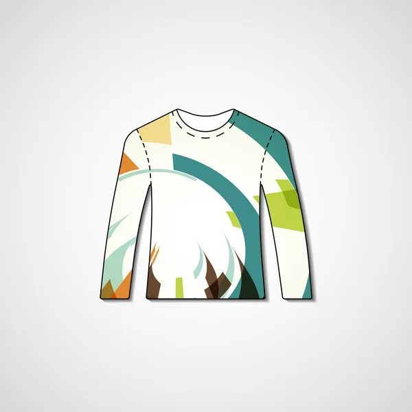 Abstract illustration on sweater — Stock Vector