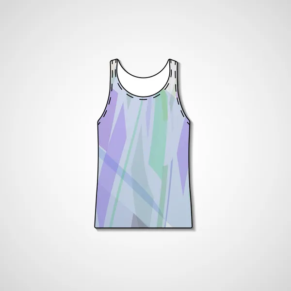 Abstrakta illustrationen på singlet — Stock vektor