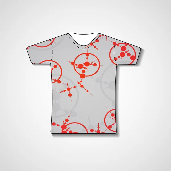 Illustration abstraite sur t-shirt — Image vectorielle