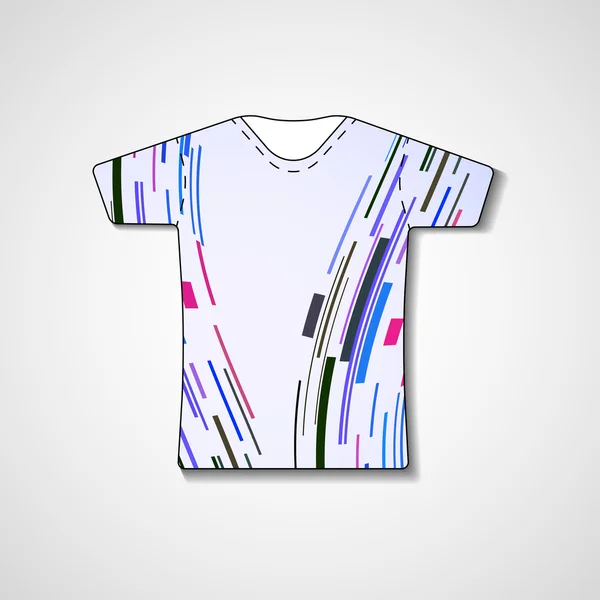 Abstracte illustratie op t-shirt — Stockvector