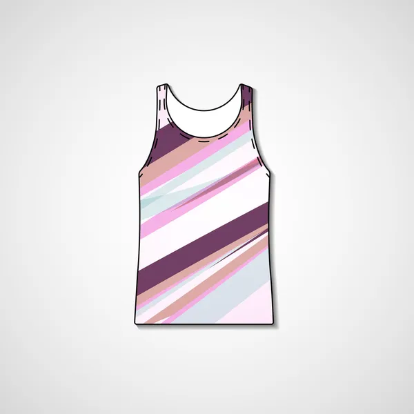 Abstracte illustratie op singlet — Stockvector