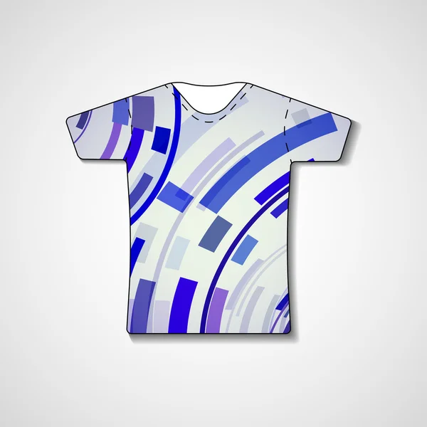 Abstracte illustratie op t-shirt — Stockvector