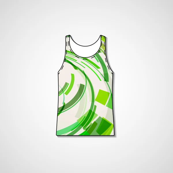 Abstract illustration on singlet — Stock Vector