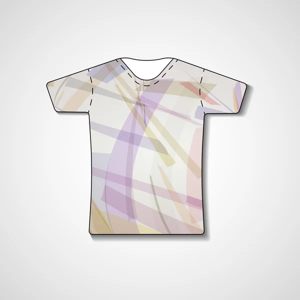 Abstracte illustratie op t-shirt — Stockvector