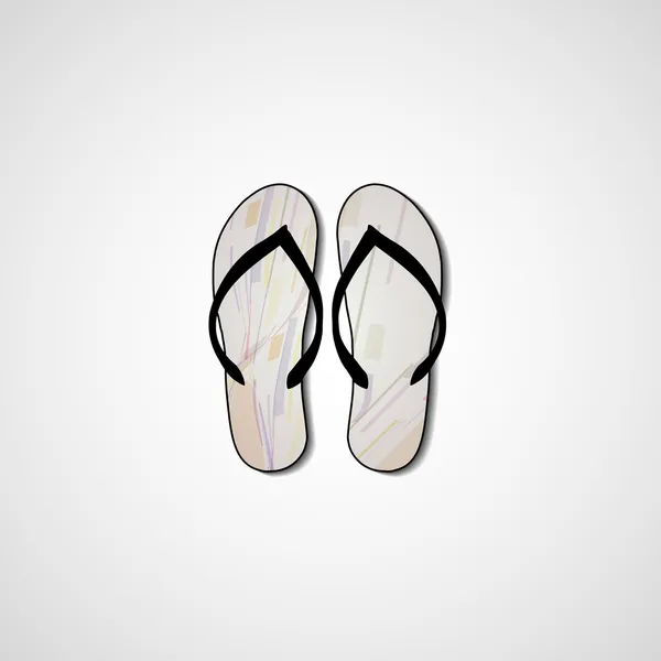 Abstrakte Illustration auf Flip Flops — Stockvektor