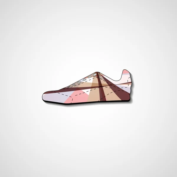 スニーカーの抽象的なイラスト — ストックベクタ
