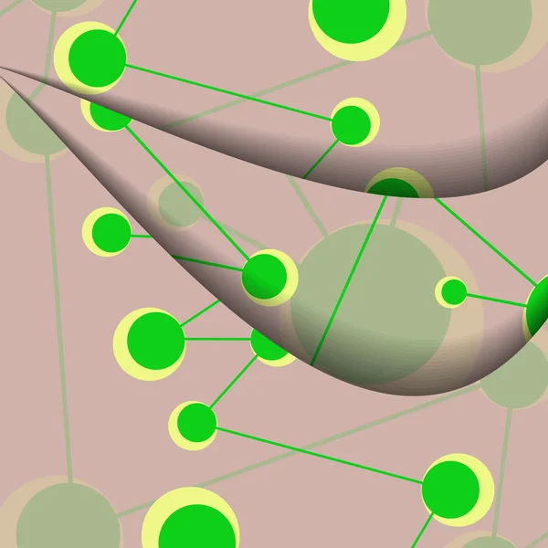 Dna ilustração colorida — Vetor de Stock