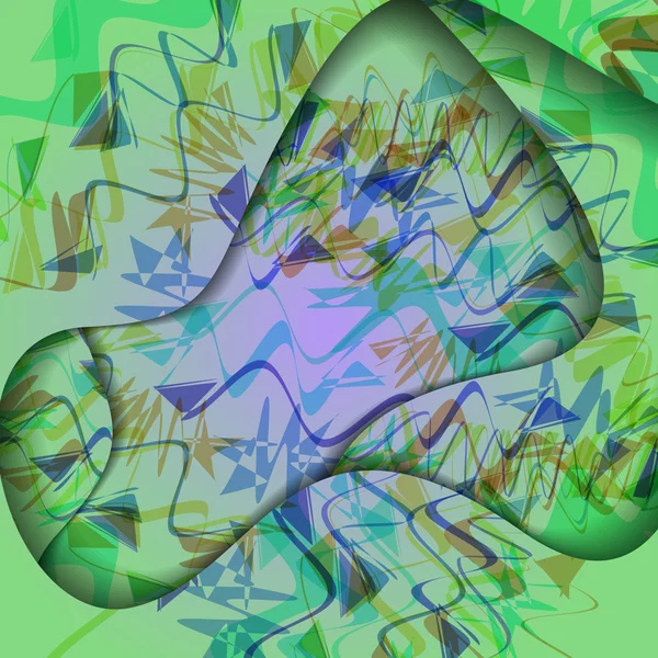 Fond zigzag coloré — Image vectorielle