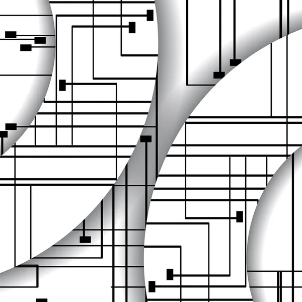 回路基板の図 — ストックベクタ