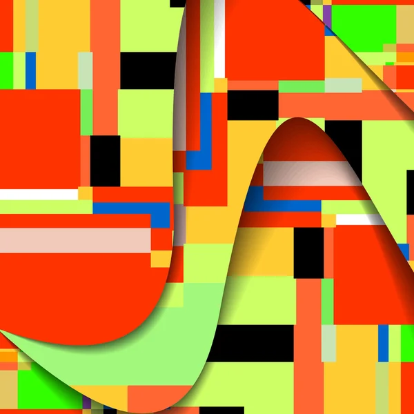 Abstrakt farverig illustration – Stock-vektor