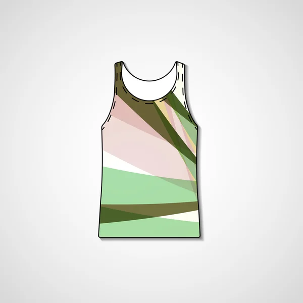 Abstracte illustratie op singlet — Stockvector