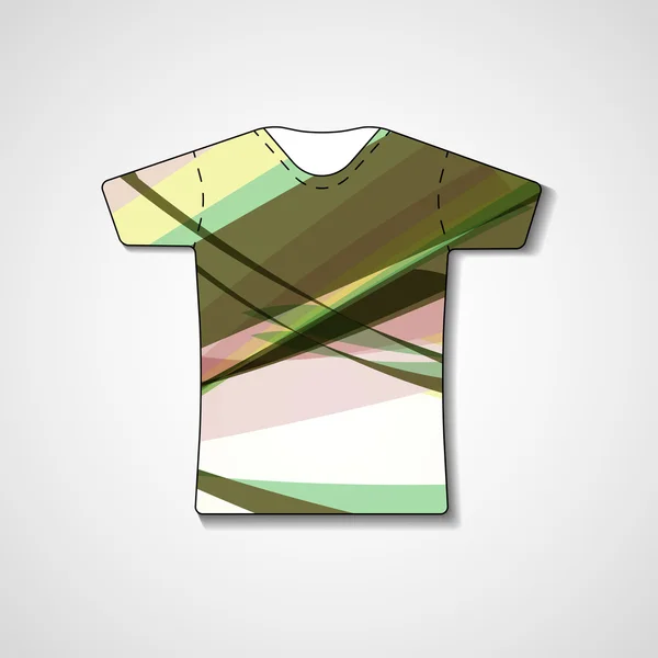 Ilustração abstrata na t-shirt — Vetor de Stock