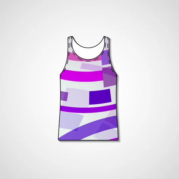 Abstract illustration on singlet — Stock Vector