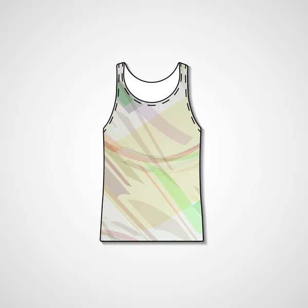 Illustration abstraite sur singlet — Image vectorielle