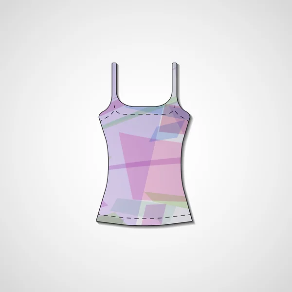 Abstracte illustratie op singlet — Stockvector