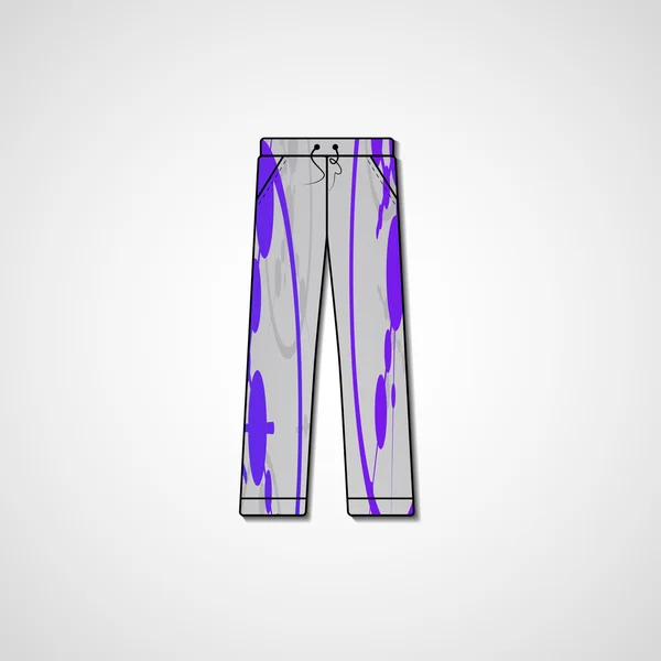 Illustration abstraite sur pantalon — Image vectorielle