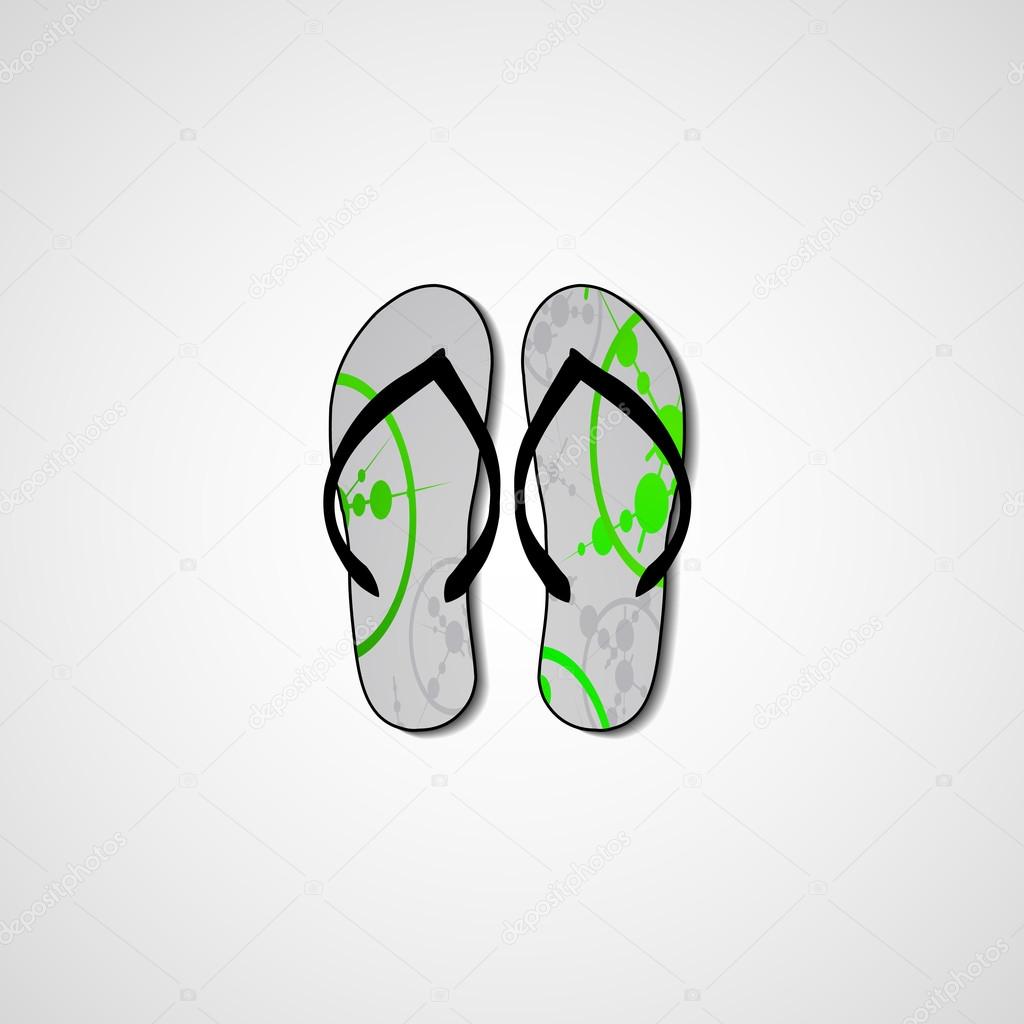 Abstract illustration on flip flops