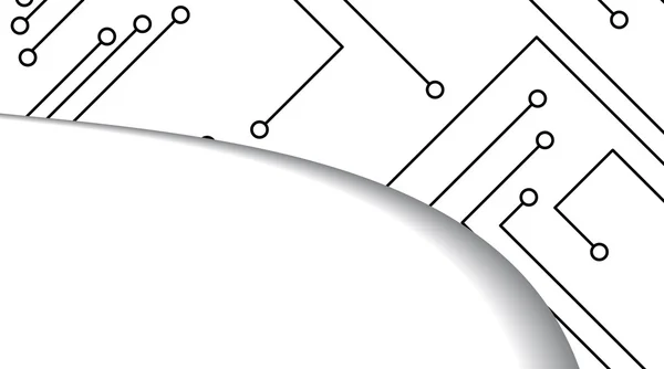 Ilustración de placa de circuito — Archivo Imágenes Vectoriales