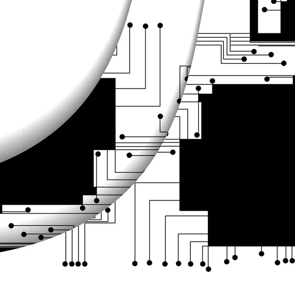 Illustration de carte de circuit — Image vectorielle