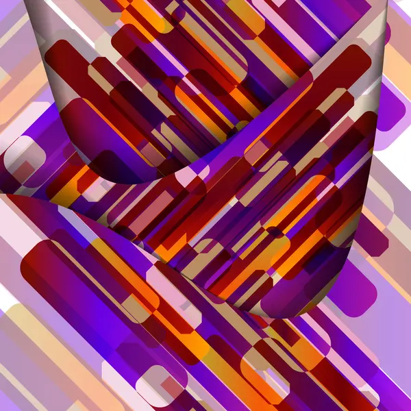 Ilustración de forma geométrica abstracta — Vector de stock