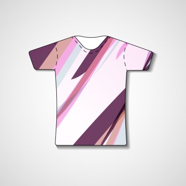 t-shirt üzerinde soyut resim