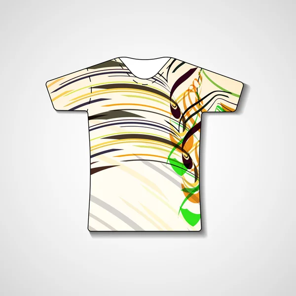 Abstract illustration on t-shirt — Stock Vector