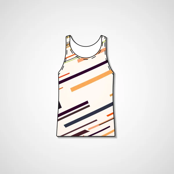 Abstrakta illustrationen på singlet — Stock vektor