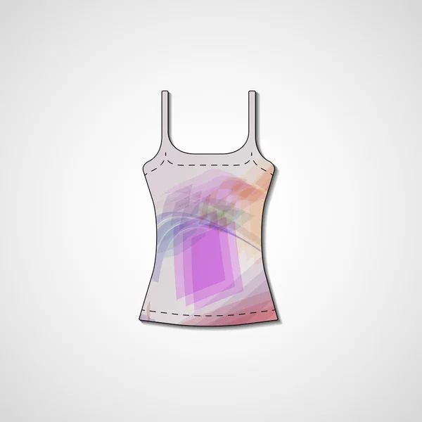 Abstrakta illustrationen på singlet — Stock vektor